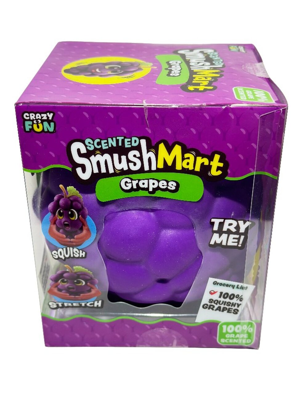 Smush Mart Scented Grapes Squishy Sensory Fidget Toy NEW